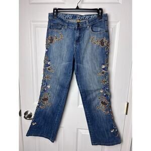 Beau Dawson Embroidered Beaded Women's Jeans Size 6